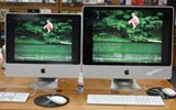 Non-Glare Film Applied to Left/Smaller Monitor. Anti-glare monitor film applied to the left screen.