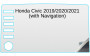 Honda Civic 2019 / 2020 / 2021 (with Navigation) 7-inch In-Dash Screen Protector Thumbnail Image