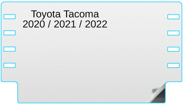 Toyota Tacoma 2020 / 2021 / 2022 8-inch In-Dash Screen Protector Image