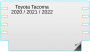 Toyota Tacoma 2020 / 2021 / 2022 8-inch In-Dash Screen Protector Thumbnail Image
