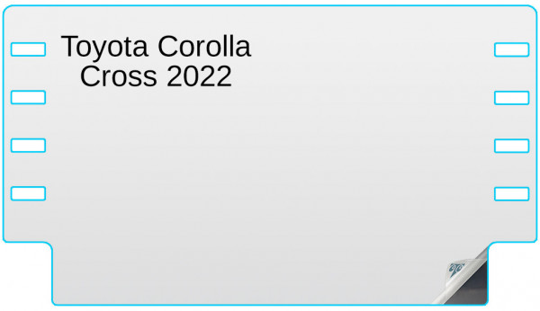 Toyota Corolla Cross 2022 8-inch In-Dash Screen Protector Image