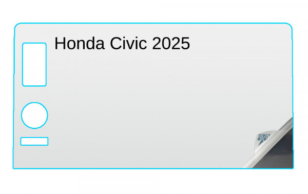 Honda Civic 2025 9-inch In-Dash Screen Protector Image