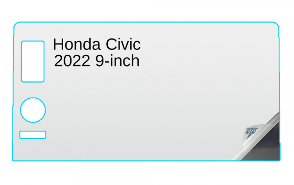 Honda Civic 2022 9-inch In-Dash Screen Protector Image