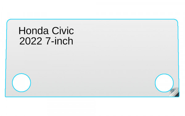 Honda Civic 2022 7-inch In-Dash Screen Protector Image