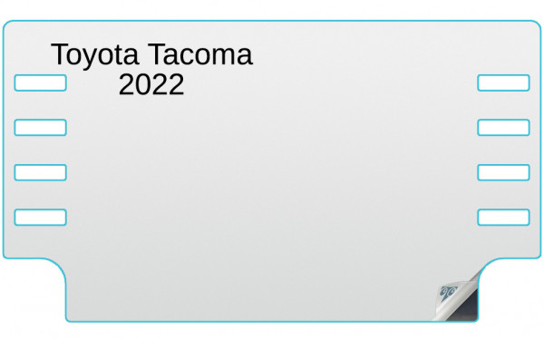 Toyota Tacoma 2022 7-inch In-Dash Screen Protector Image