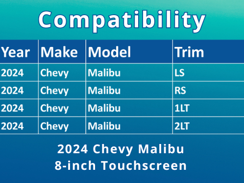 2734-01 Compatibility Chart