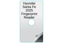 Hyundai Santa Fe 2025 6.1-inch Fingerprint Reader Screen Protector