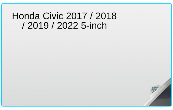 Honda Civic 2017 / 2018 / 2019 / 2022 5-inch In-Dash Screen Protector Image