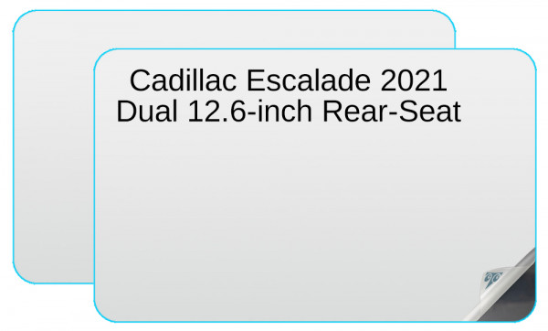 Cadillac Escalade 2021 Dual 12.6-inch Rear-Seat Touch-Screens In-Dash Screen Protectors Image