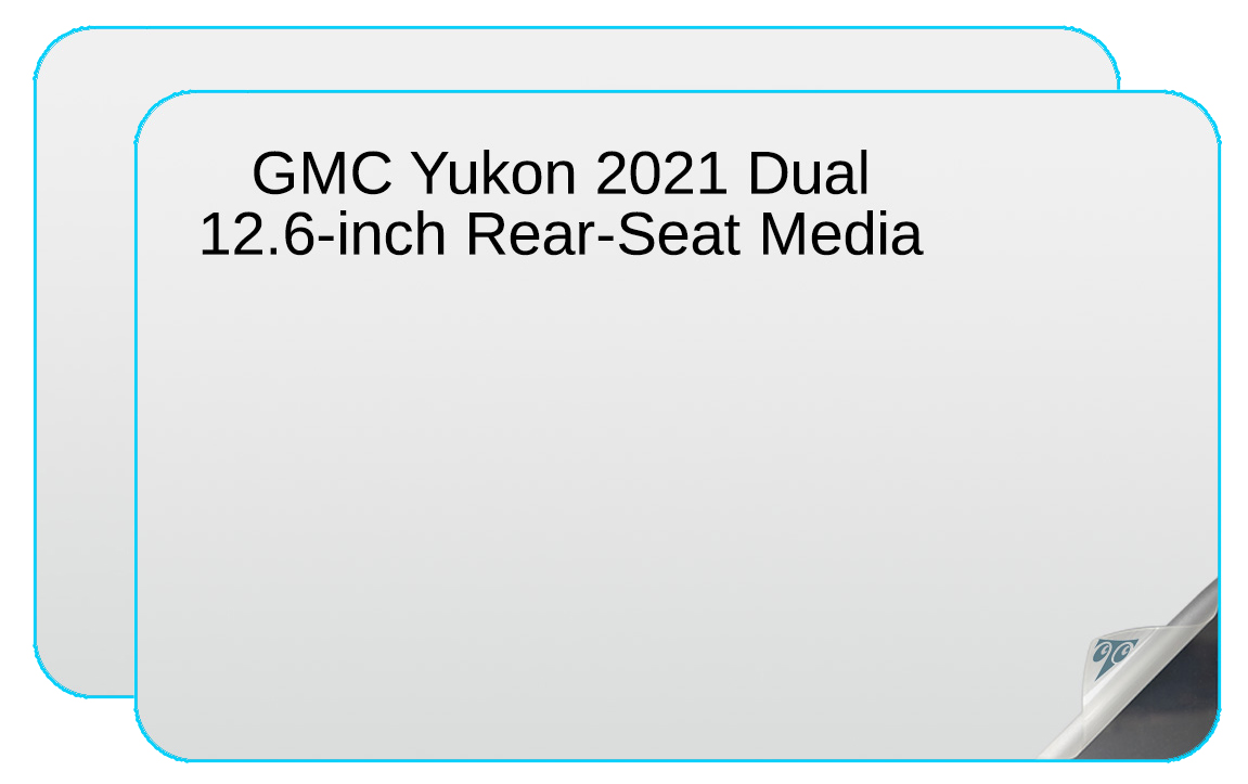 2021 Yukon Denali 2 Packs PET Plastic Screen Protector for 2021 GMC Yukon Denali Infotainment 3 Plus System Navigation High Clarity Anti-Glare GPS Touch PET Protective Film 