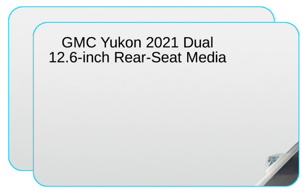 GMC Yukon 2021 Dual 12.6-inch Rear-Seat Media Touch-Screens In-Dash Screen Protectors Image