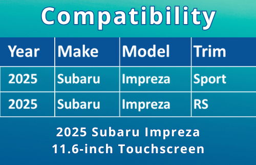 3678-05 Compatibility Chart