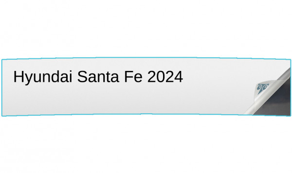 Hyundai Santa Fe 2024 12.3-inch Infotainment / Instrument Panel In-Dash Screen Protector Image