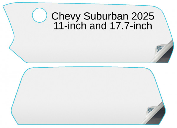Chevy Suburban 2025 11-inch and 17.7-inch In-Dash Screen Protectors Image