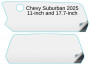 Chevy Suburban 2025 11-inch and 17.7-inch In-Dash Screen Protectors Thumbnail Image