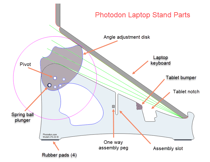 Laptop Stand Diagram
