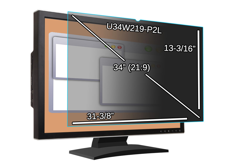 34-inch Universal Monitor Privacy