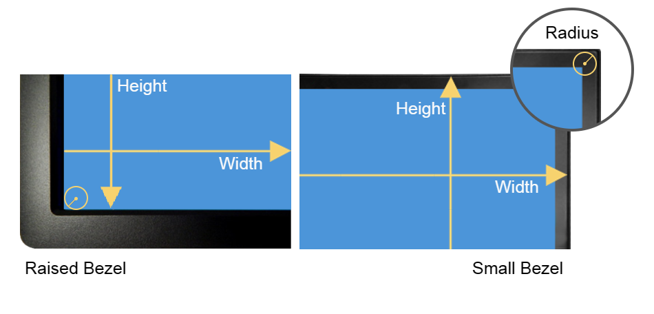 Corner radius