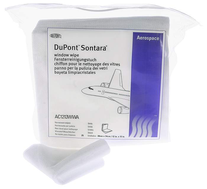 DuPont 12 x 13-inch Sontara Window/Screen Wipes Case - 25 Count