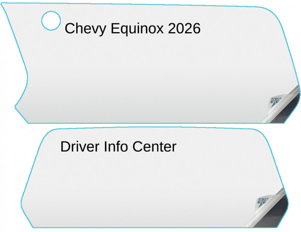 Chevy Equinox 2026 11.3-inch and 11-inch In-Dash Screen Protectors Image