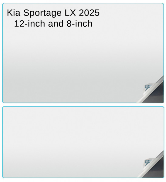 Kia Sportage LX 2025 12-inch and 8-inch In-Dash Screen Protectors Image