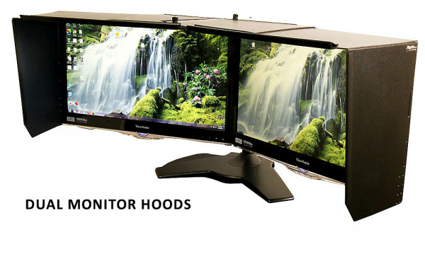 Custom Dual Adjustable Angle Monitor Hood Image