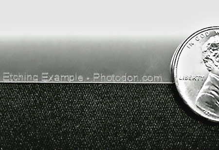 Etching on Photodon Screen Protector
