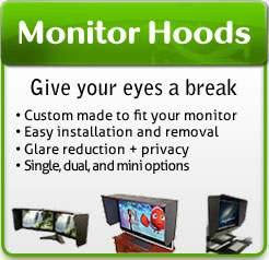 Monitor hoods