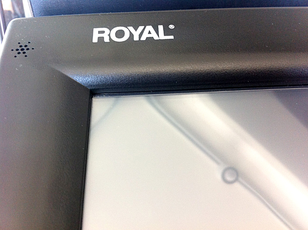 MXO Screen Protector, applied on a Royal TS1200MW cash register