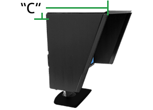 Monitor Dimension C